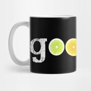 I Feel Good Lemon Orange Lime Red Orange Yellow Green Citrus Mug